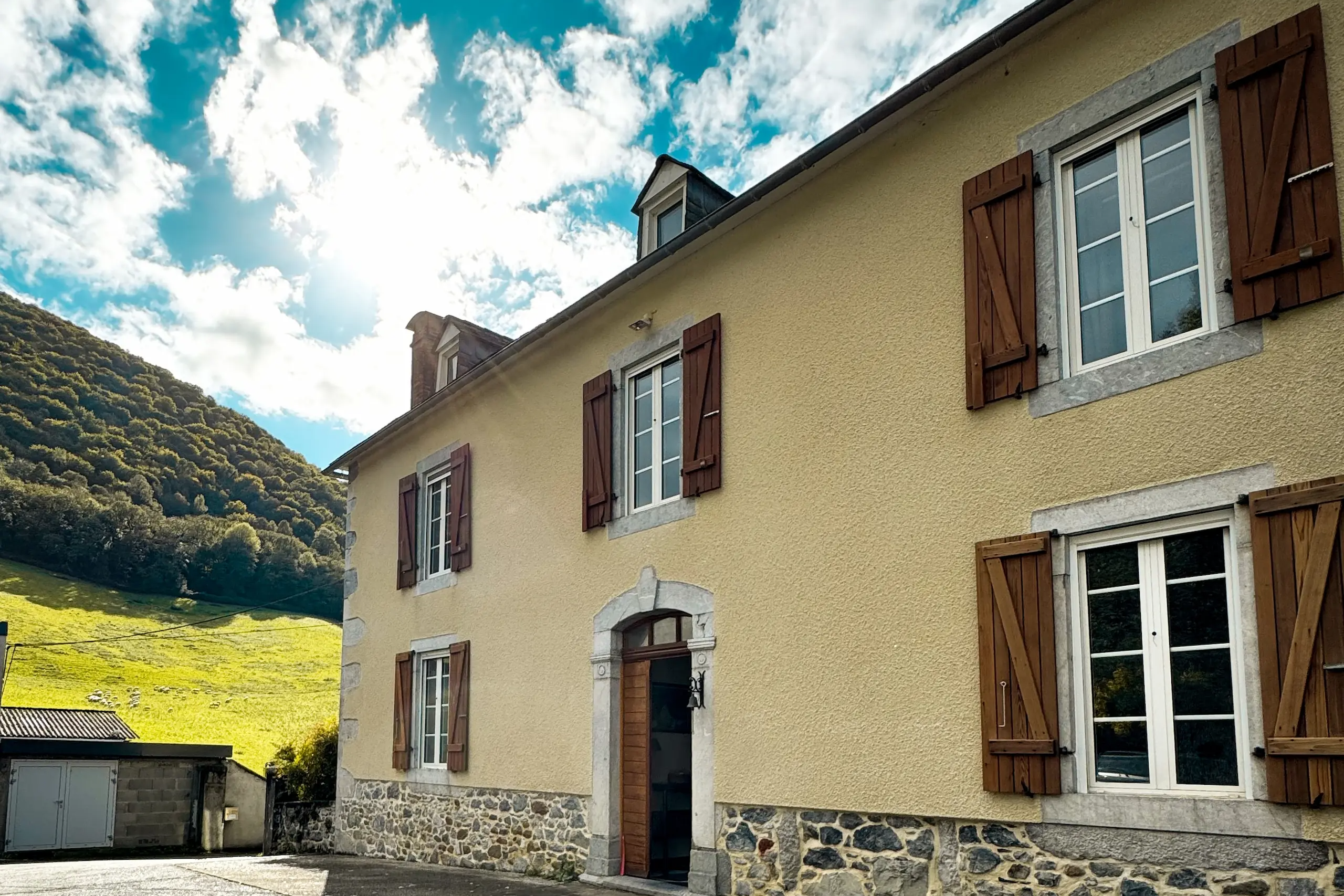 La maison d’hôtes.